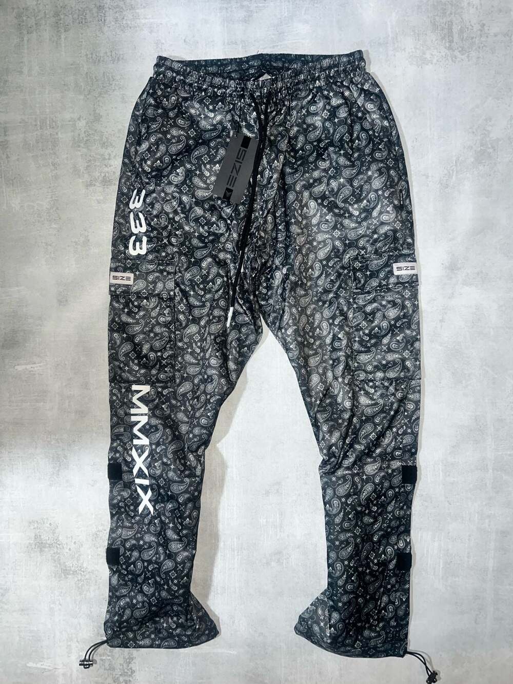 Size Up Apparel MMXIX Paisley Print Utility Cargo Joggers